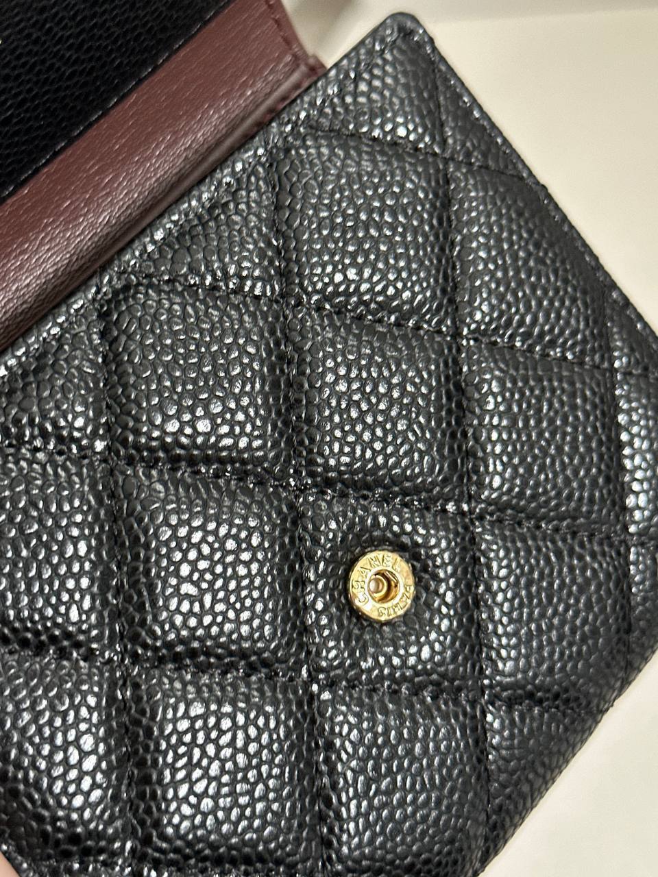 Chanel Trifold Wallet in Caviar Leather