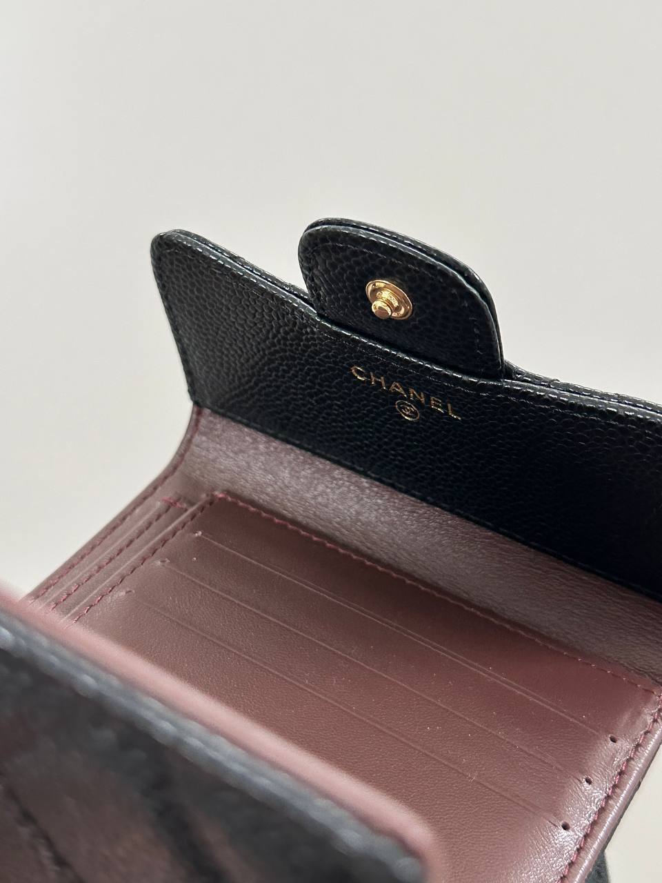 Chanel Trifold Wallet in Caviar Leather