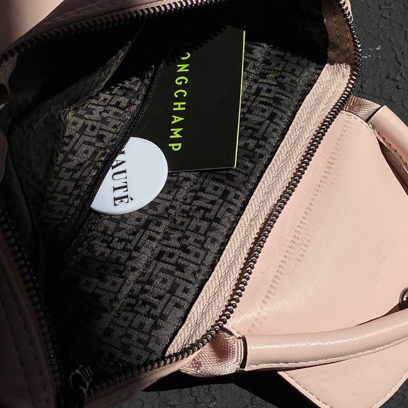 Longchamp Pliage Leather Small Backpack