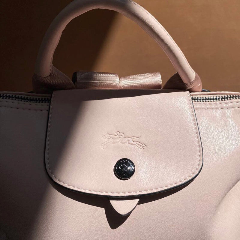 Longchamp Pliage Leather Small Backpack