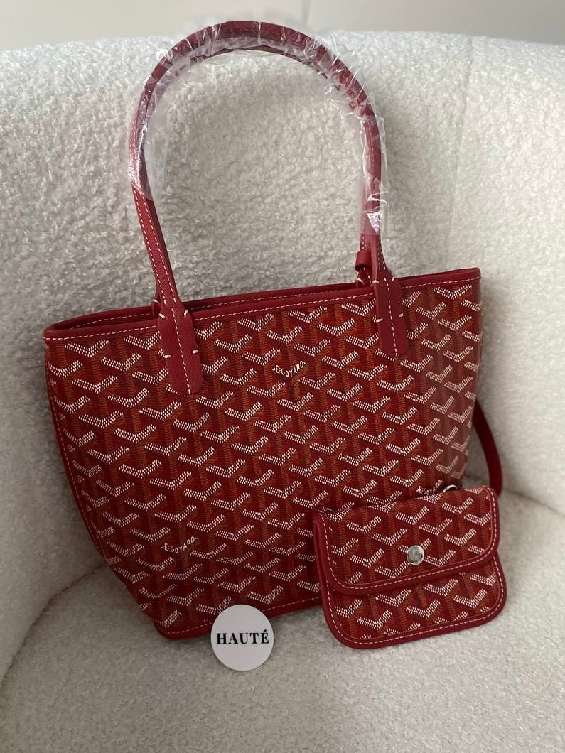 Goyard Tote Bag Mini Reversible Real Leather | Ready Stock Box Included