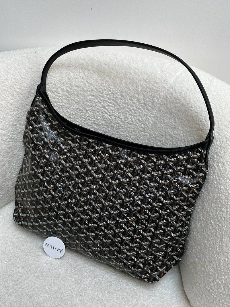 Goyard Boheme Hobo Canvas Hobo Shoulder Bag – Ready Stock Premium Zipped Design | Navy / Black / Green / Grey