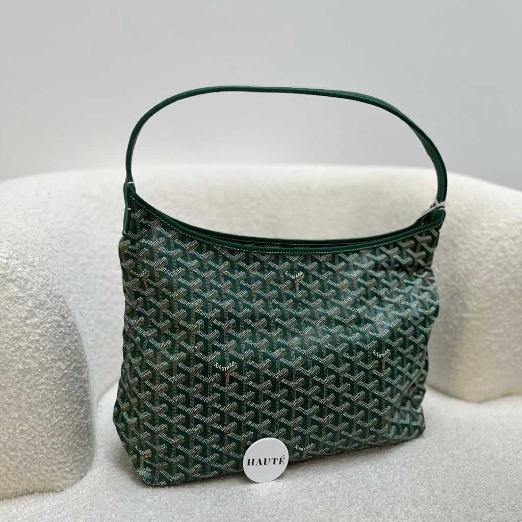 Goyard Boheme Hobo Canvas Hobo Shoulder Bag – Ready Stock Premium Zipped Design | Navy / Black / Green / Grey