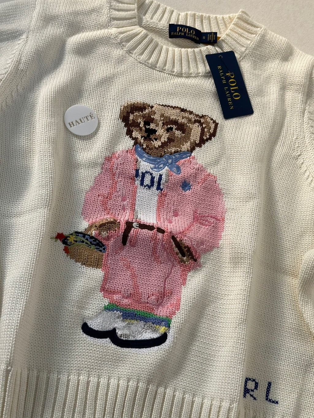 Polo Ralph Lauren Iconic Bear Wool Sweater | Knitwear Oversized Fit Women / Wanita - Ready Stock
