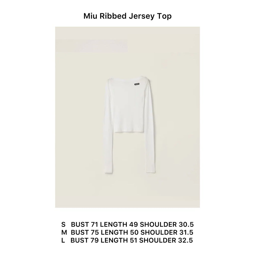 Miu Miu Women Apparels | Oversized Cardigan Sweater Shirt Polo Ribbed Jersey | Ready Stock