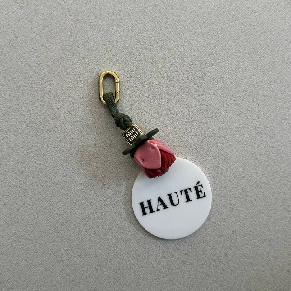 Miu Miu Leather Micro Trick Charm and Brooch | Aksesoris Tas dan Sepatu Wanita Branded Stylish