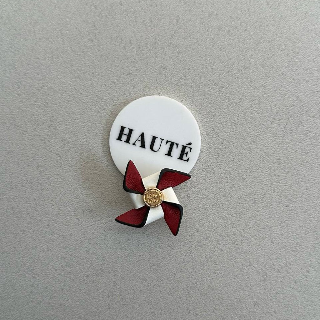 Miu Miu Leather Micro Trick Charm and Brooch | Aksesoris Tas dan Sepatu Wanita Branded Stylish