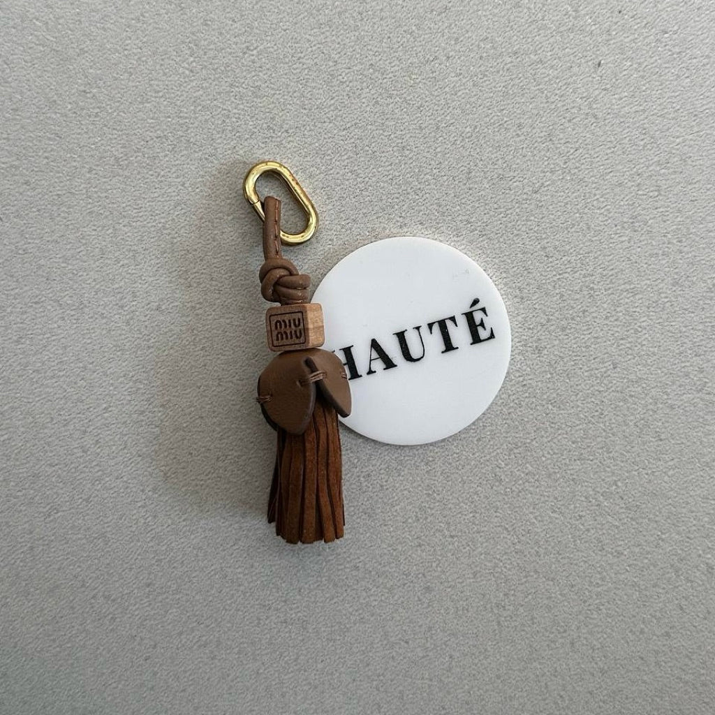 Miu Miu Leather Micro Trick Charm and Brooch | Aksesoris Tas dan Sepatu Wanita Branded Stylish