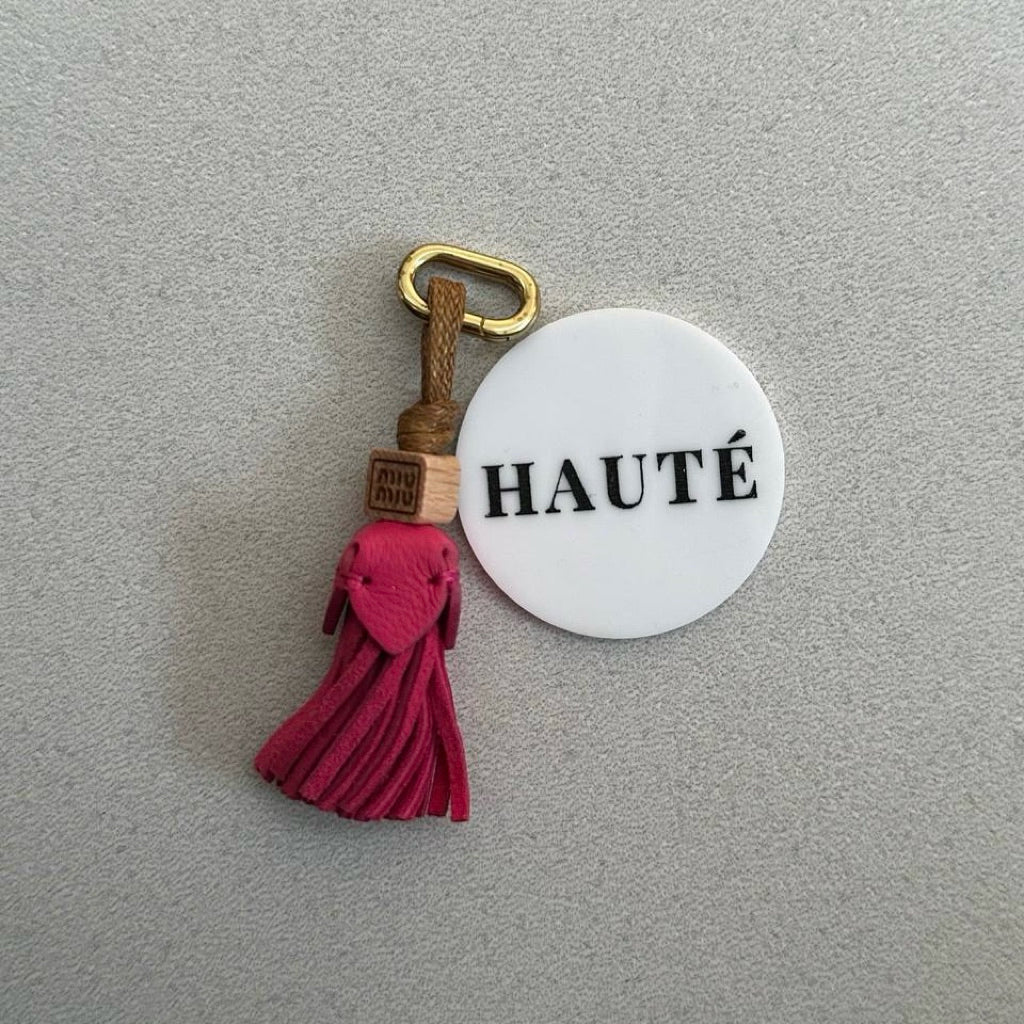 Miu Miu Leather Micro Trick Charm and Brooch | Aksesoris Tas dan Sepatu Wanita Branded Stylish