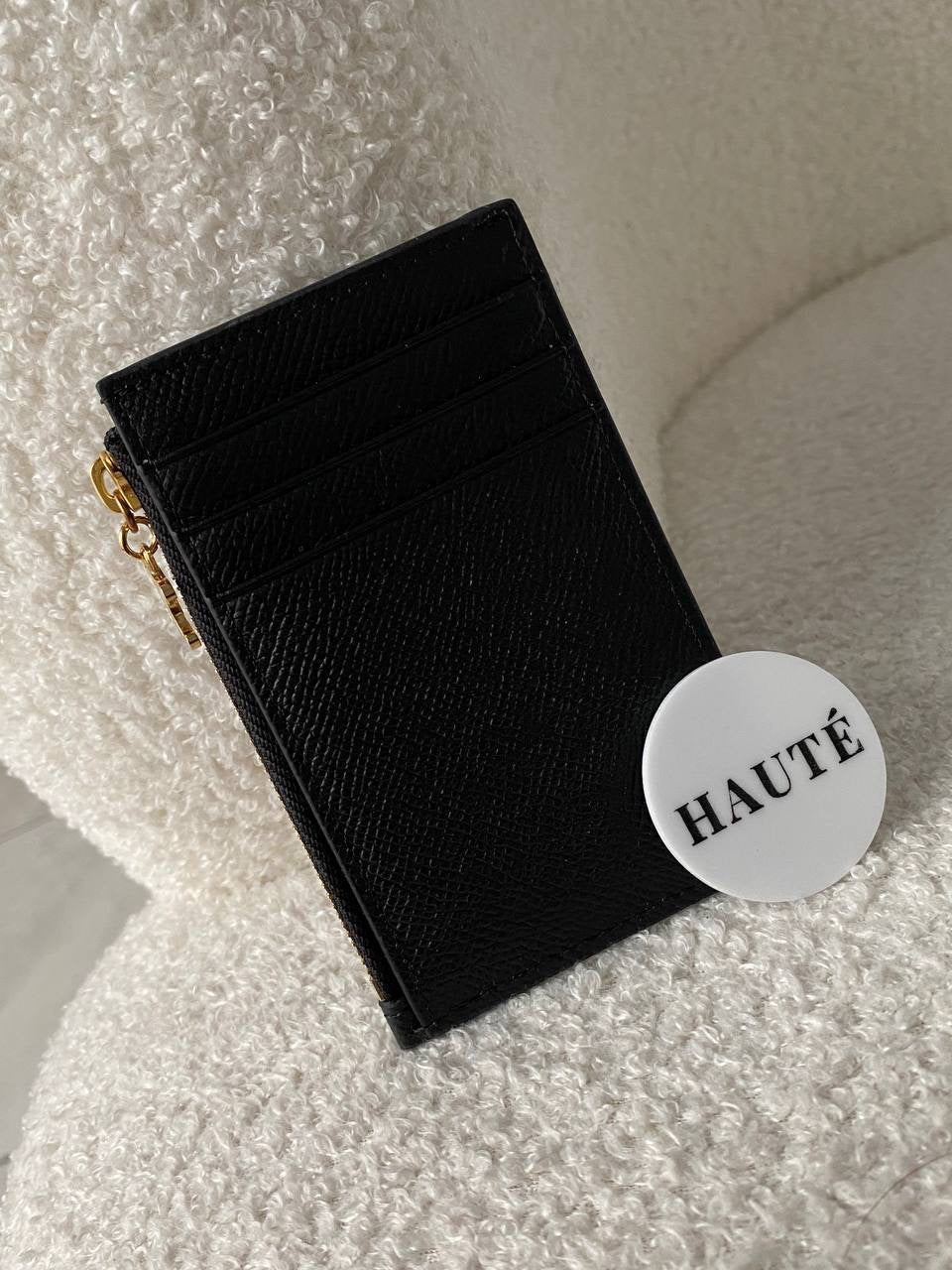 Celine Triomphe Small Compact Wallet Card Holder Charm Black | Ready Stock
