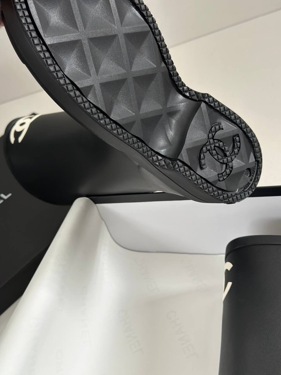 Chanel Caoutchouch High Boots Women’s Rubber Winter Boots Ready Stock