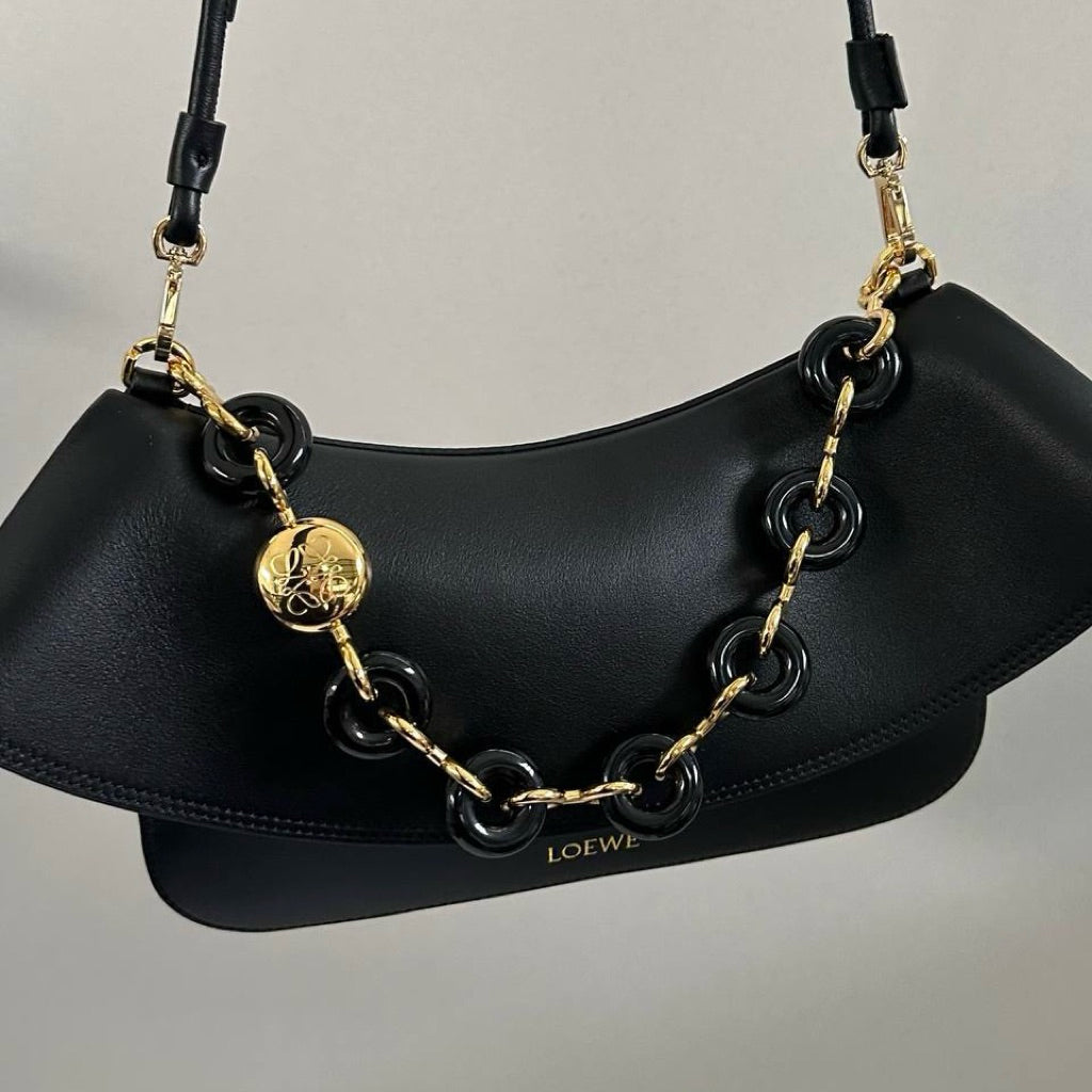 Prive - Loewe Ola Bag | Women Hand Bag Shoulder Bag | Smooth Real Calfskin Leather