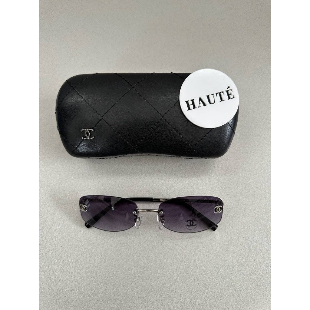 Chanel Rimless Logo Sunglasses Kacamata Frameless Tanpa Bingkai UV Protection