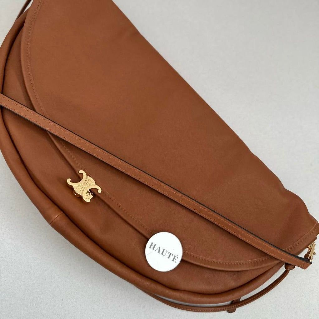 Celine Halfmoon Soft Triomphe | Women’s Shoulder Crossbody Carry Bag