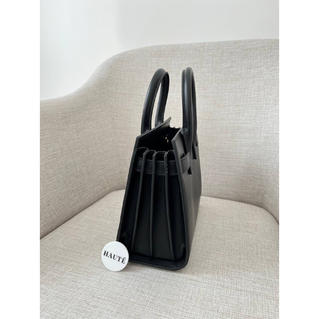 YSL Handbag Sac De Jour Nano in Genuine Leather