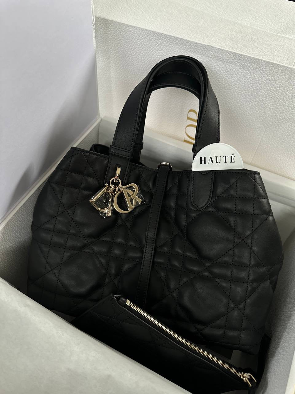 Prive - Dior Toujours Women Handbag | Real Cannage Calfskin Leather