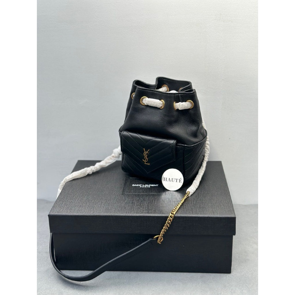 YSL Bucket Bag Mini Joe with Long Chain Strap