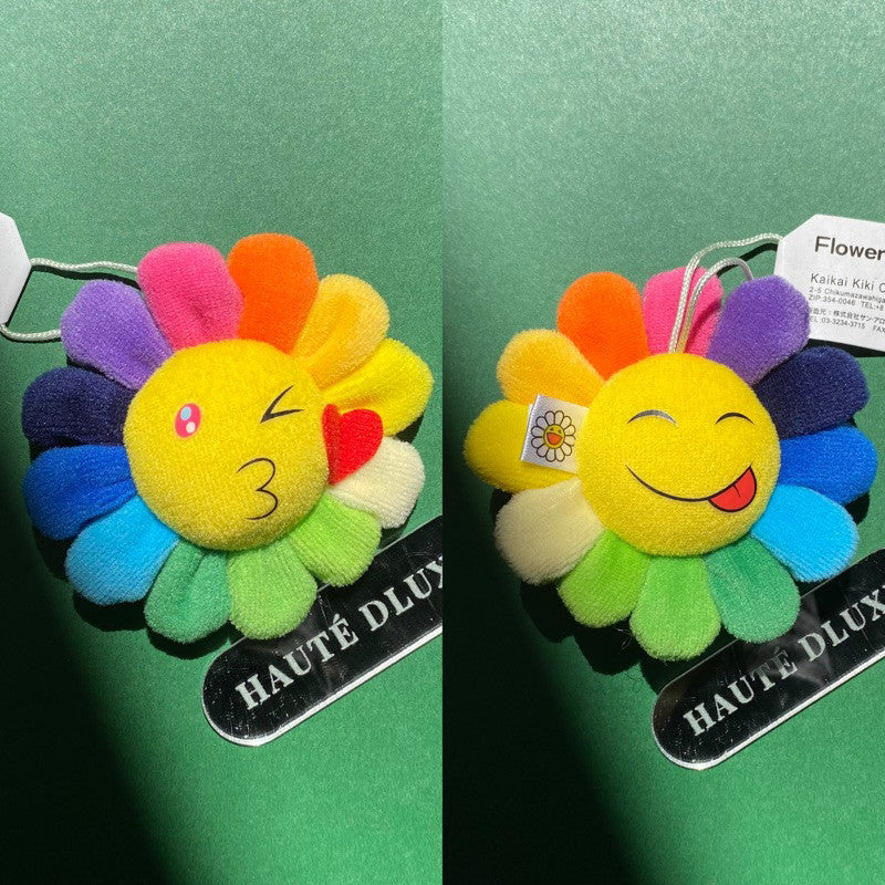 Murakami Flower Plush Keychain