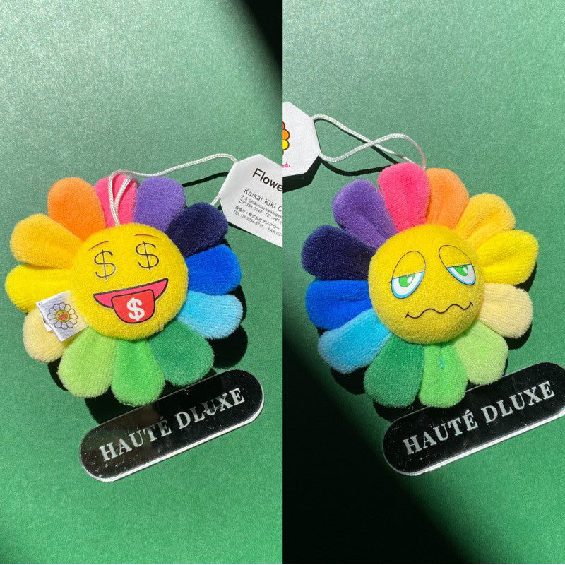Murakami Flower Plush Keychain
