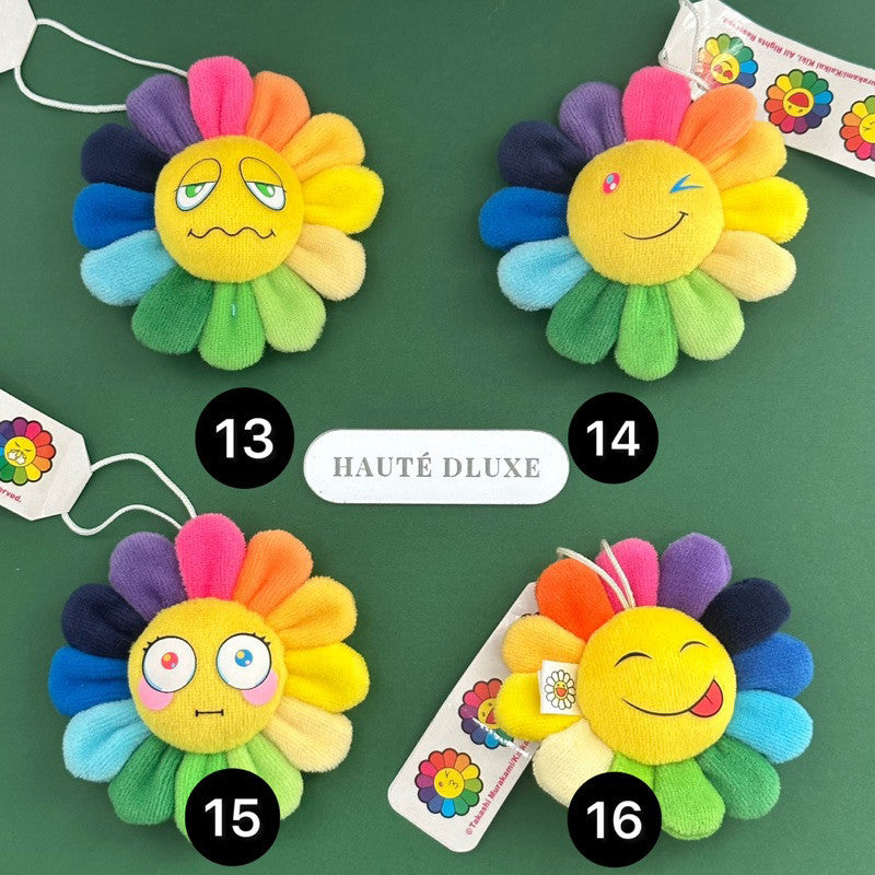 Murakami Flower Plush Keychain