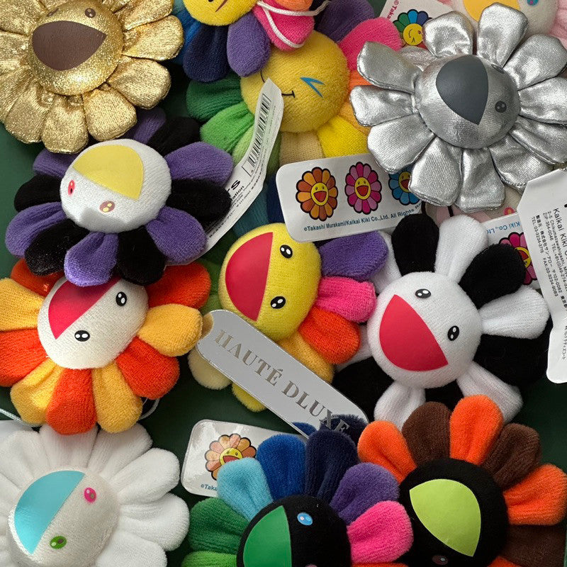Murakami Flower Plush Keychain