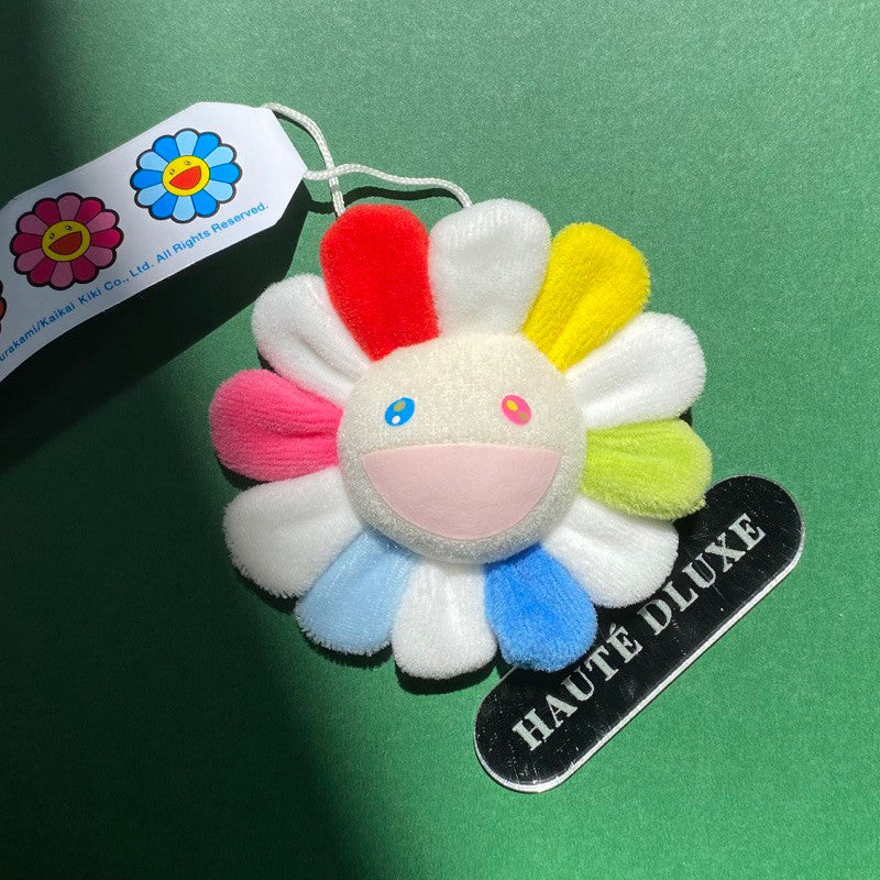 Murakami Flower Plush Keychain