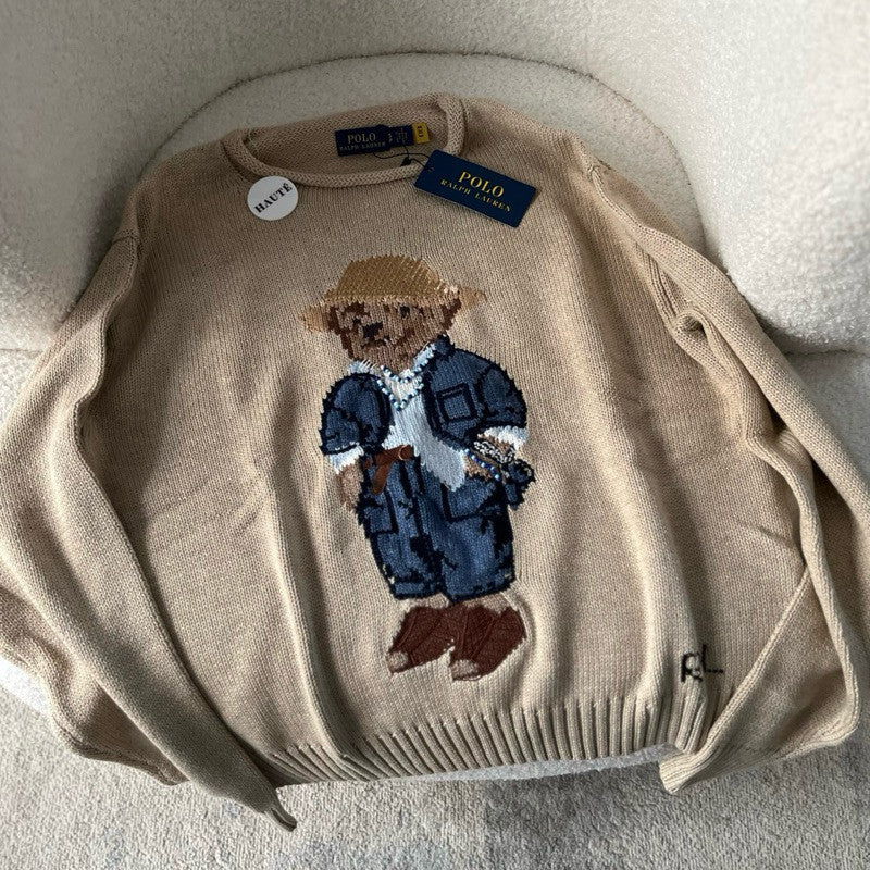 Polo Ralph Lauren Iconic Bear Wool Sweater | Knitwear Oversized Fit Women / Wanita - Ready Stock
