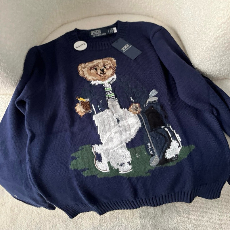 Polo Ralph Lauren Iconic Bear Wool Sweater | Knitwear Oversized Fit Women / Wanita - Ready Stock