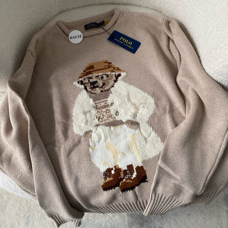 Polo Ralph Lauren Iconic Bear Wool Sweater | Knitwear Oversized Fit Women / Wanita - Ready Stock