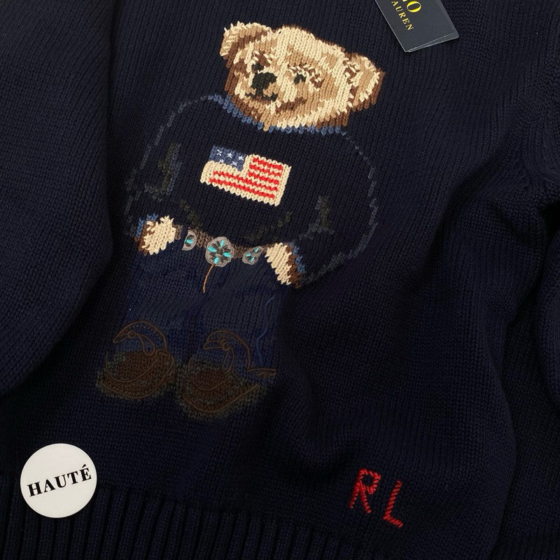 Polo Ralph Lauren Iconic Bear Wool Sweater | Knitwear Oversized Fit Women / Wanita - Ready Stock