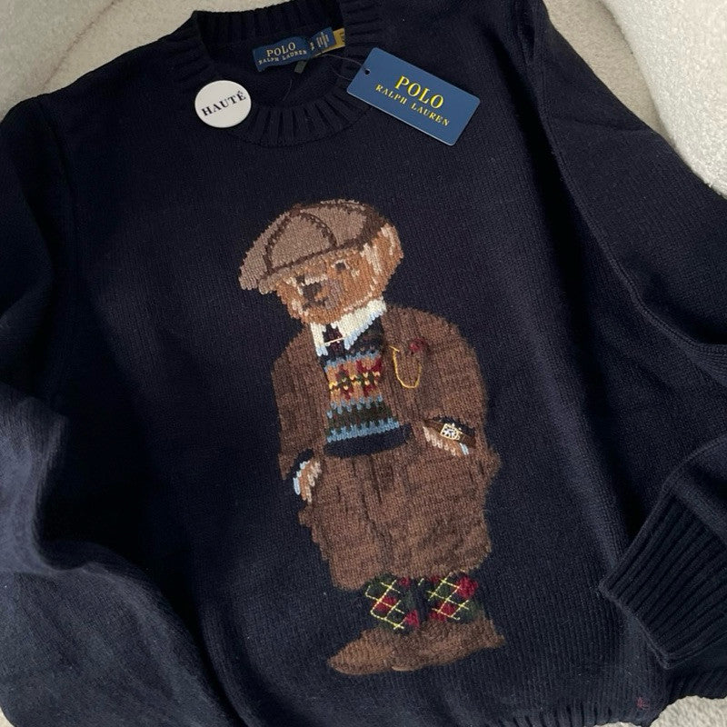 Polo Ralph Lauren Iconic Bear Wool Sweater | Knitwear Oversized Fit Women / Wanita - Ready Stock