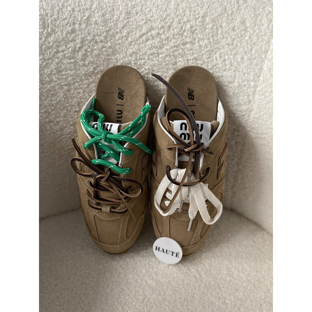 Miu Miu x NB 530 Mules Deco Calf Suede Slip On