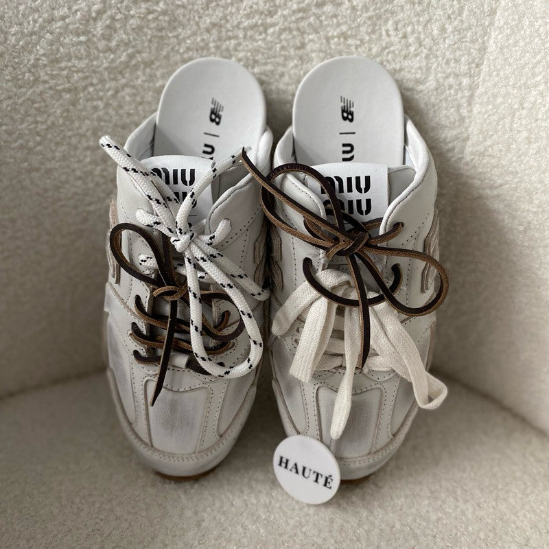 Miu Miu x NB 530 Mules Deco Calf Suede Slip On