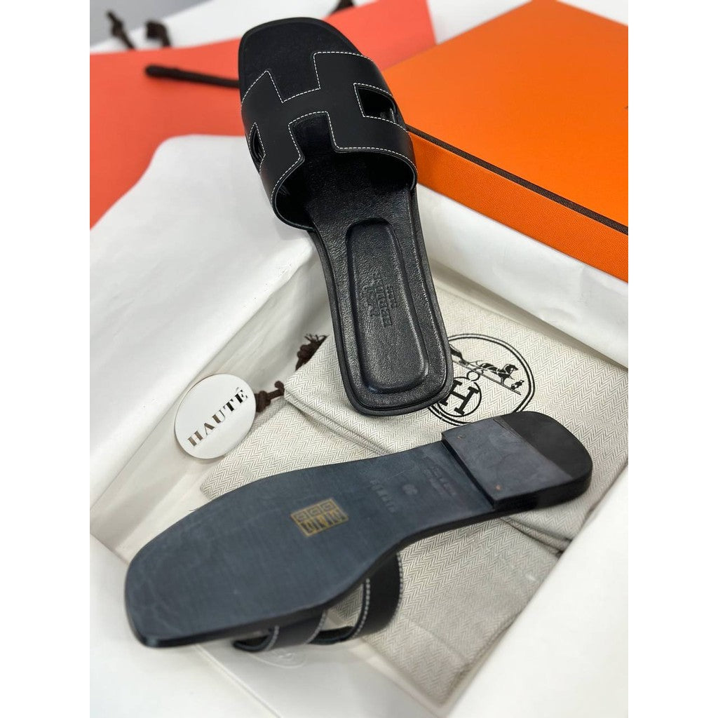Hermes Oran Sandal Genuine Leather | Box Dustbag Included