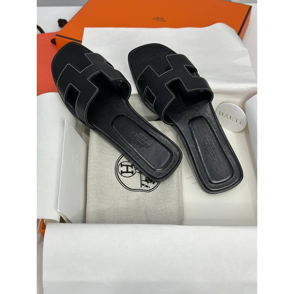 Hermes Oran Sandal Genuine Leather | Box Dustbag Included