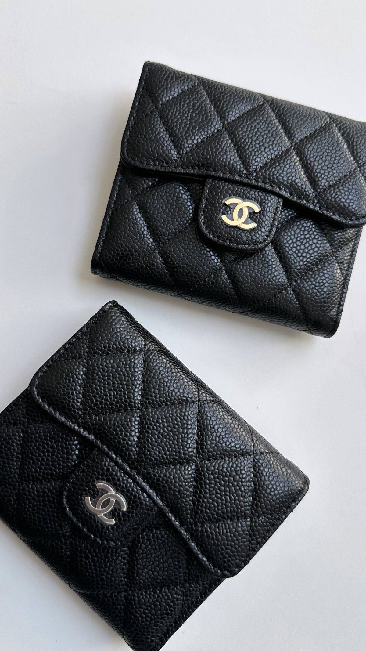 Chanel Trifold Wallet in Caviar Leather