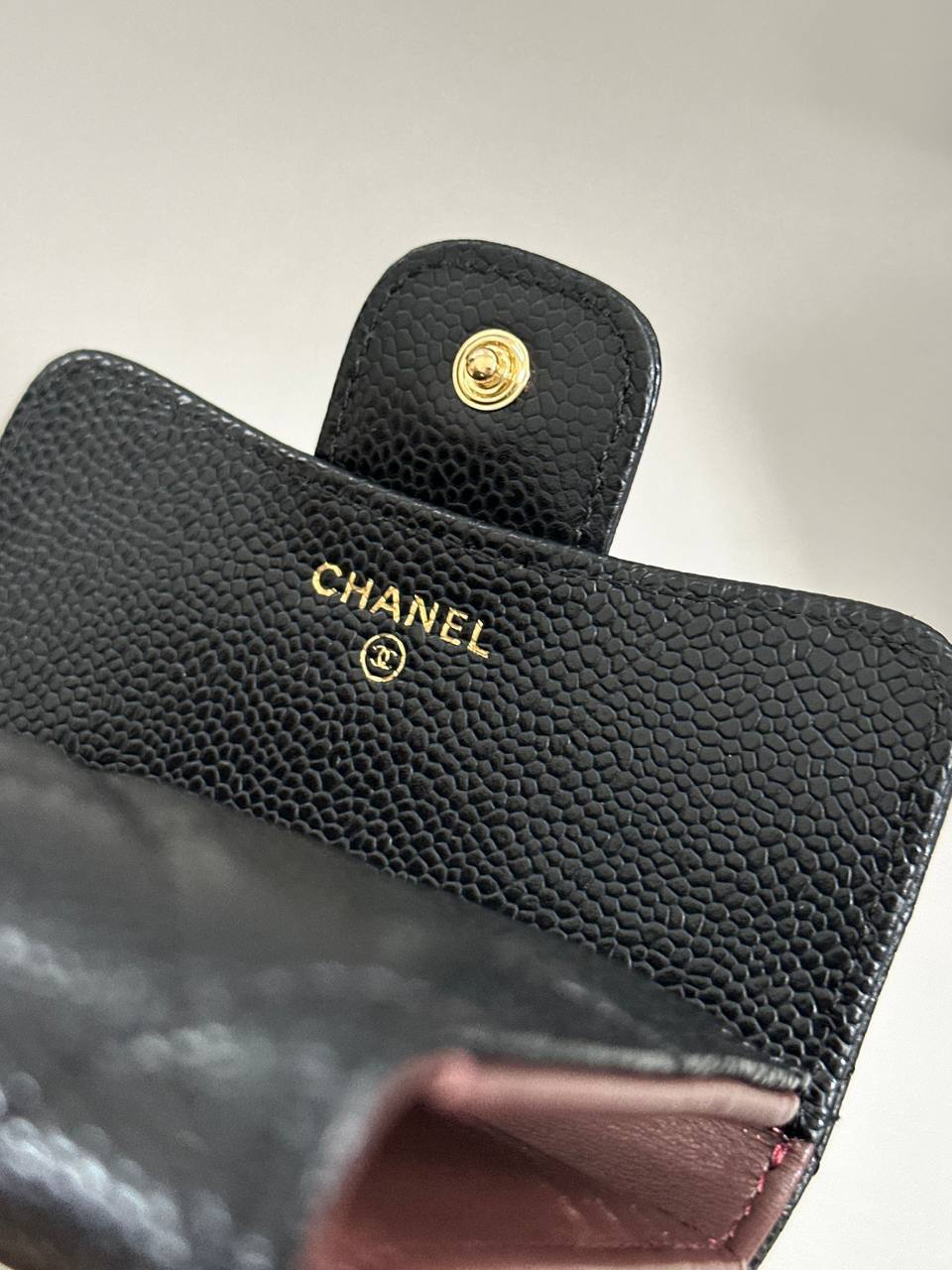 Chanel Trifold Wallet in Caviar Leather