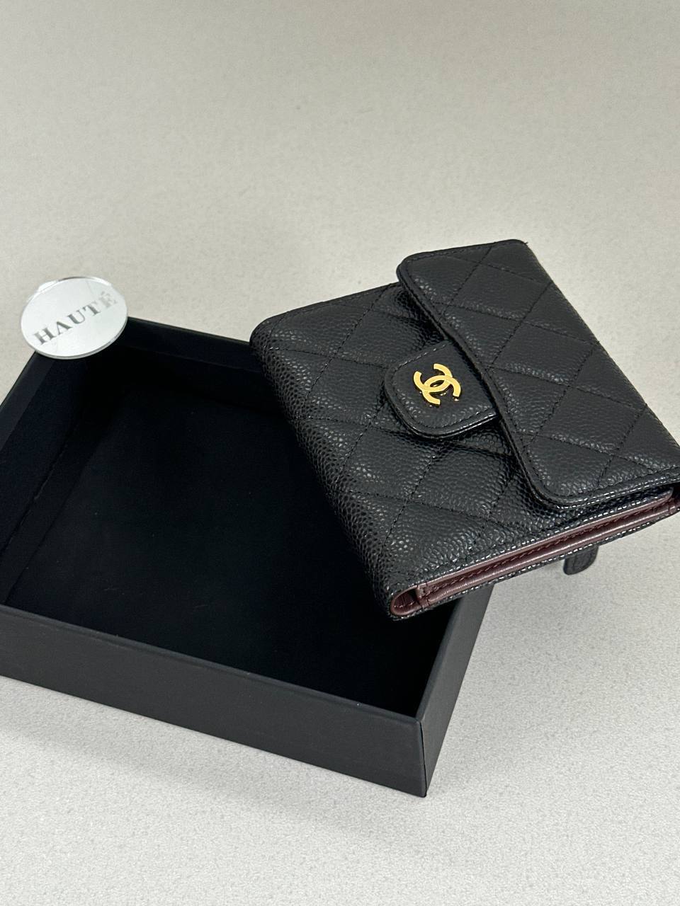 Chanel Trifold Wallet in Caviar Leather