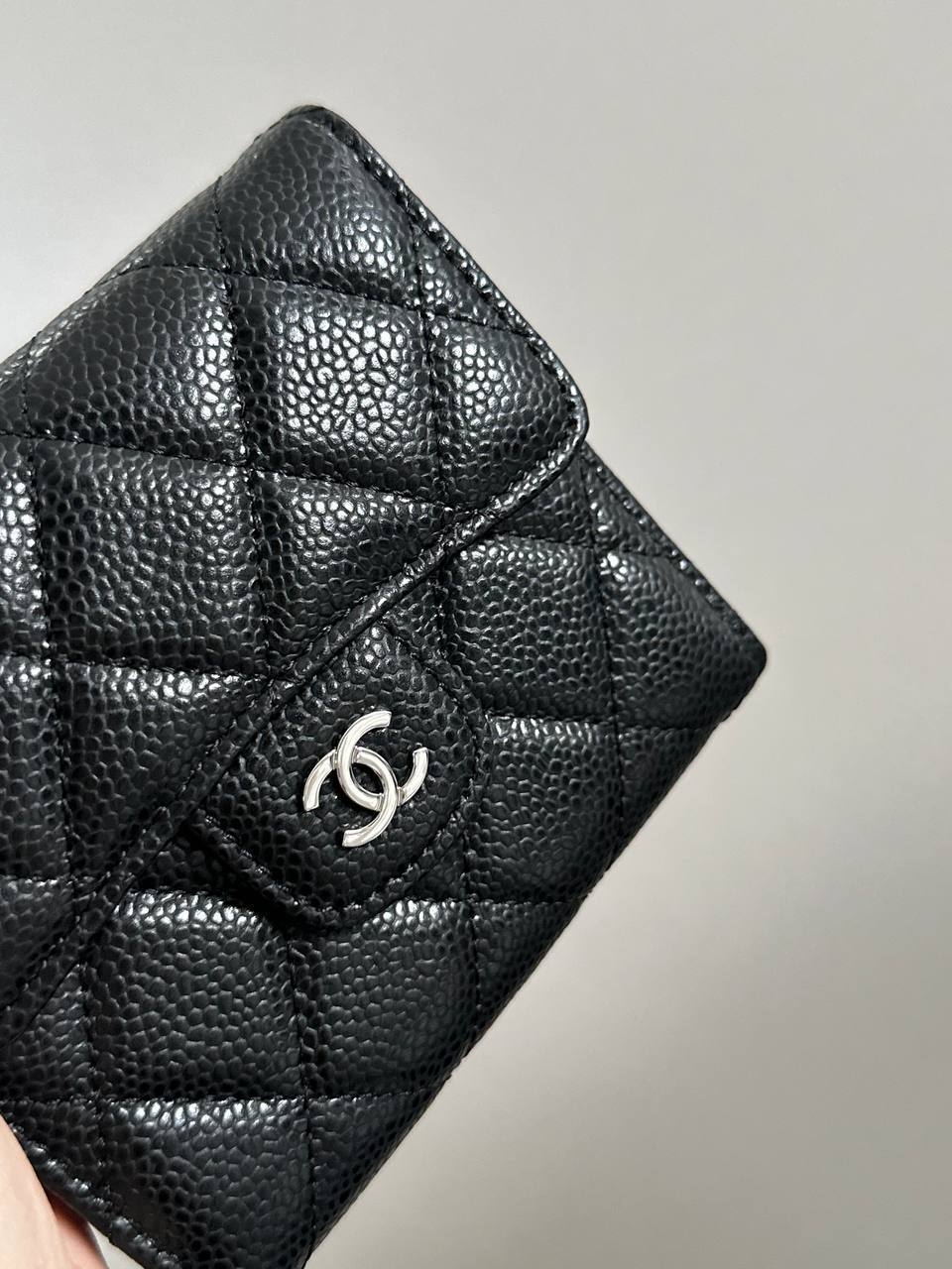 Chanel Trifold Wallet in Caviar Leather
