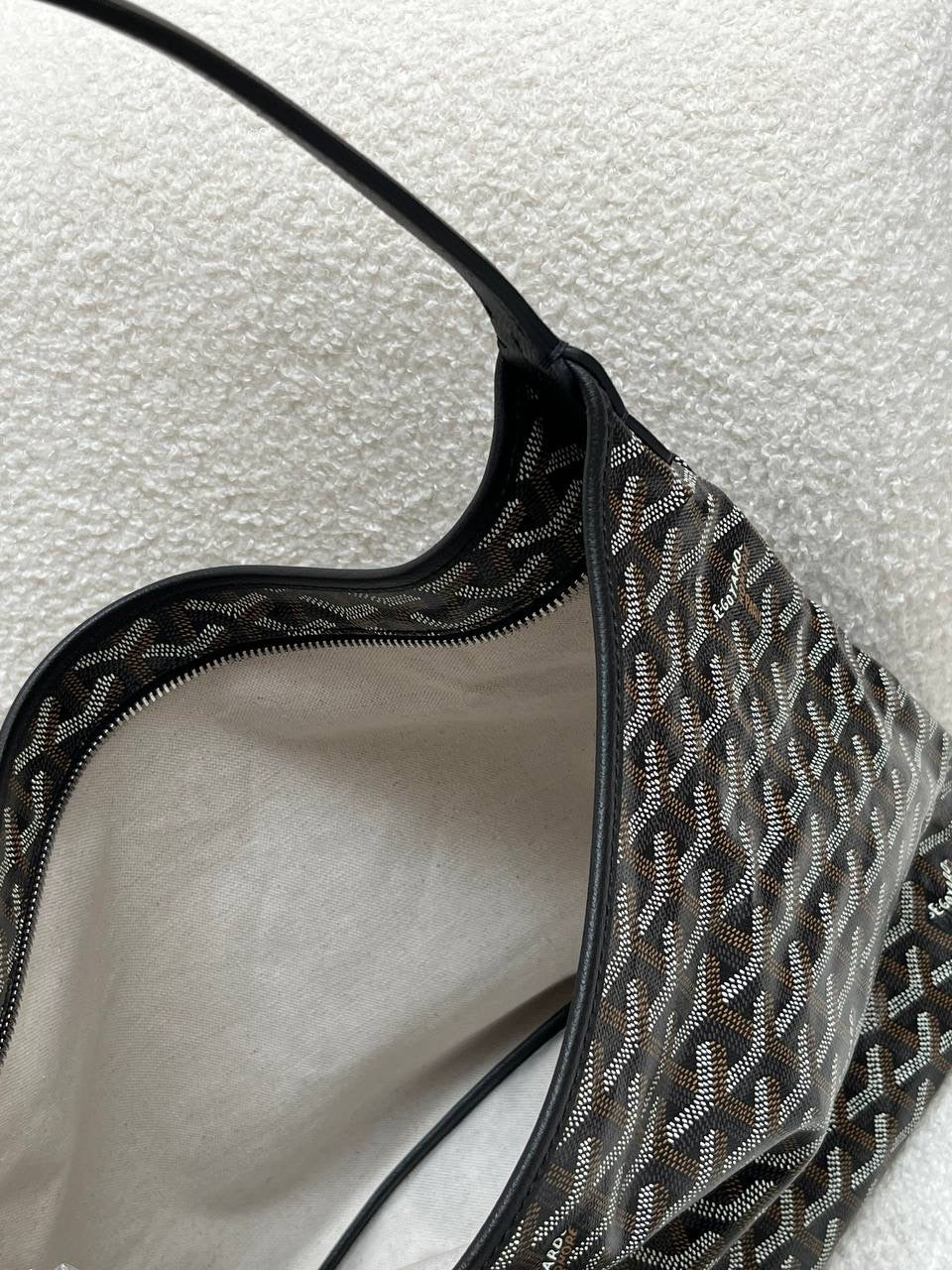 Goyard Boheme Hobo Canvas Hobo Shoulder Bag – Ready Stock Premium Zipped Design | Navy / Black / Green / Grey