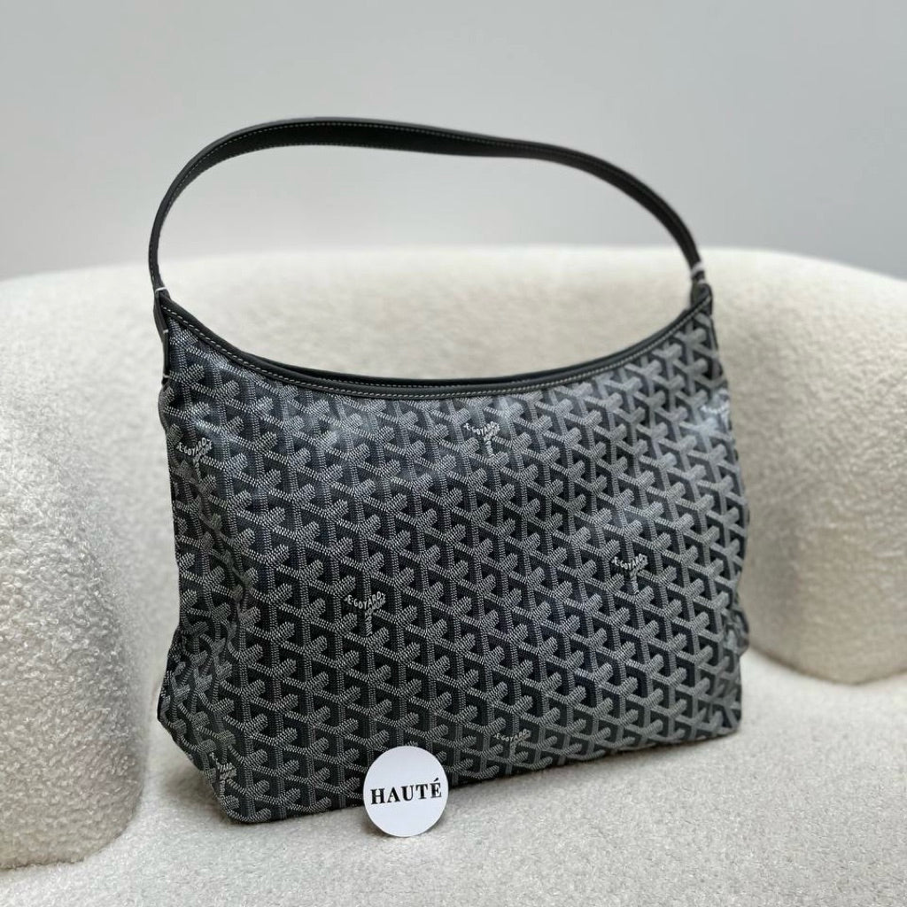 Goyard Boheme Hobo Canvas Hobo Shoulder Bag – Ready Stock Premium Zipped Design | Navy / Black / Green / Grey