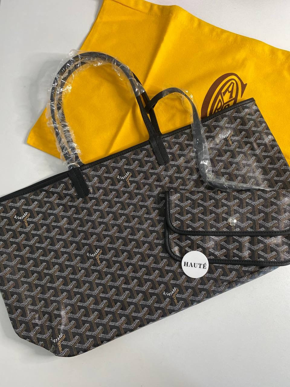 Goyard Saint Louis Tote Bag Canvas Size PM / GM | Ready Stock Black Tan