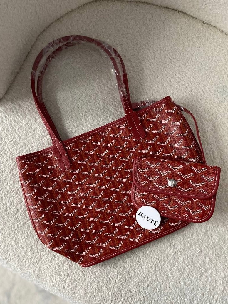 Goyard Tote Bag Mini Reversible Real Leather | Ready Stock Box Included