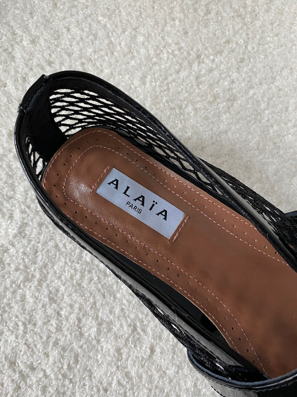 Alaia Ballet Flat Fishnet | Sepatu Wanita Jaring Flat Shoes Fish Net