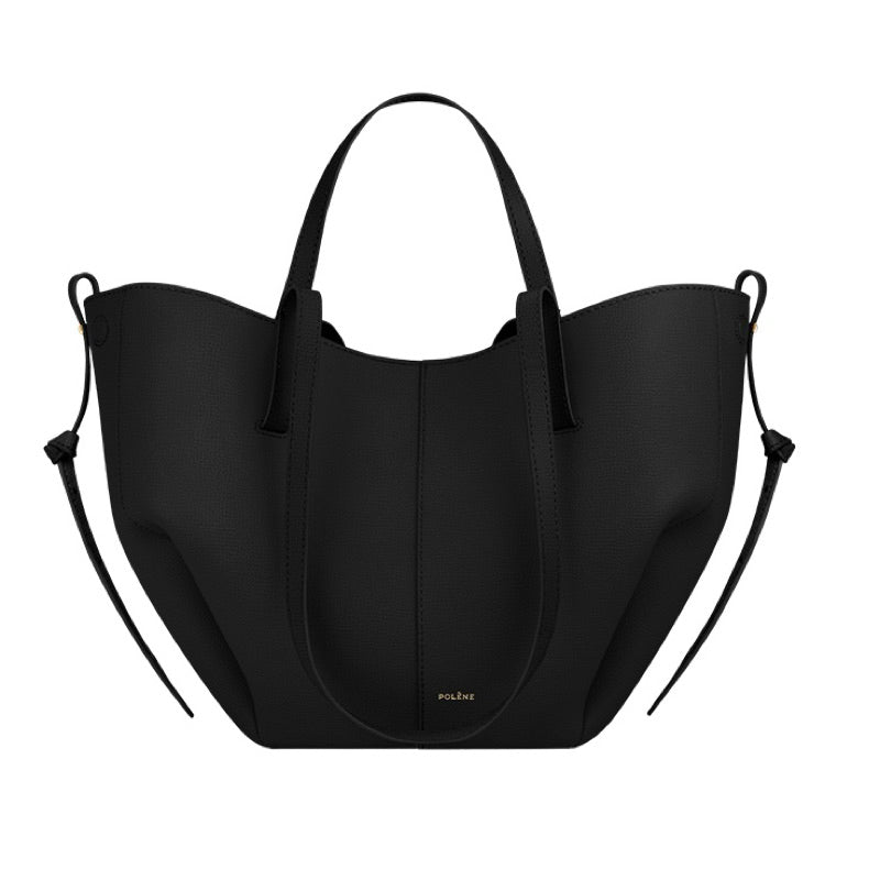 Polene Cyme Mini / Large Shoulder Bag in Calfskin Leather | Ready Stock Camel Taupe Cognac Black