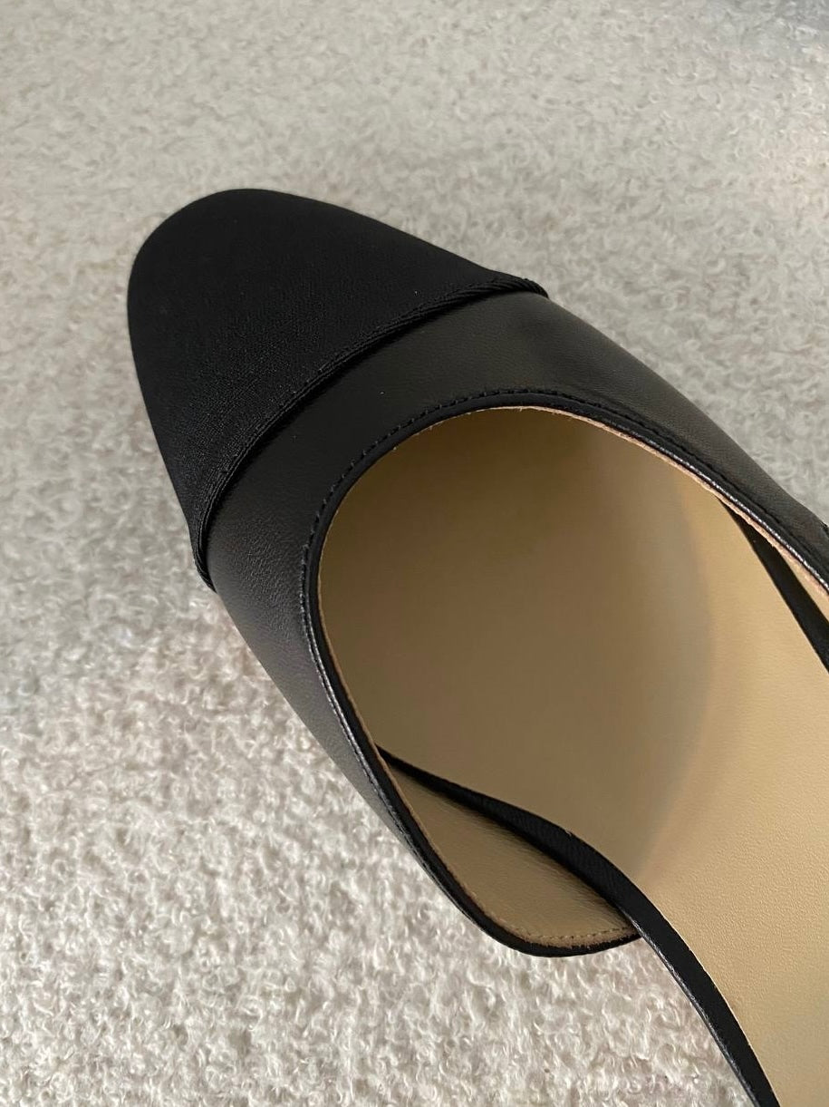 Chanel Classic Slingback Flat Beige Black – Two Tone Cap Toe Ready Stock