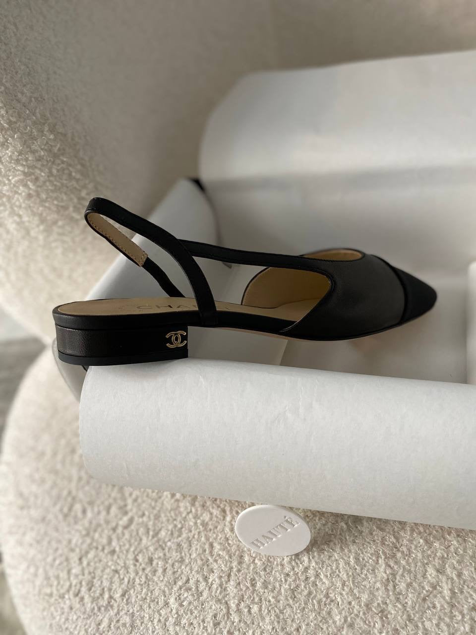 Chanel Classic Slingback Flat Beige Black – Two Tone Cap Toe Ready Stock