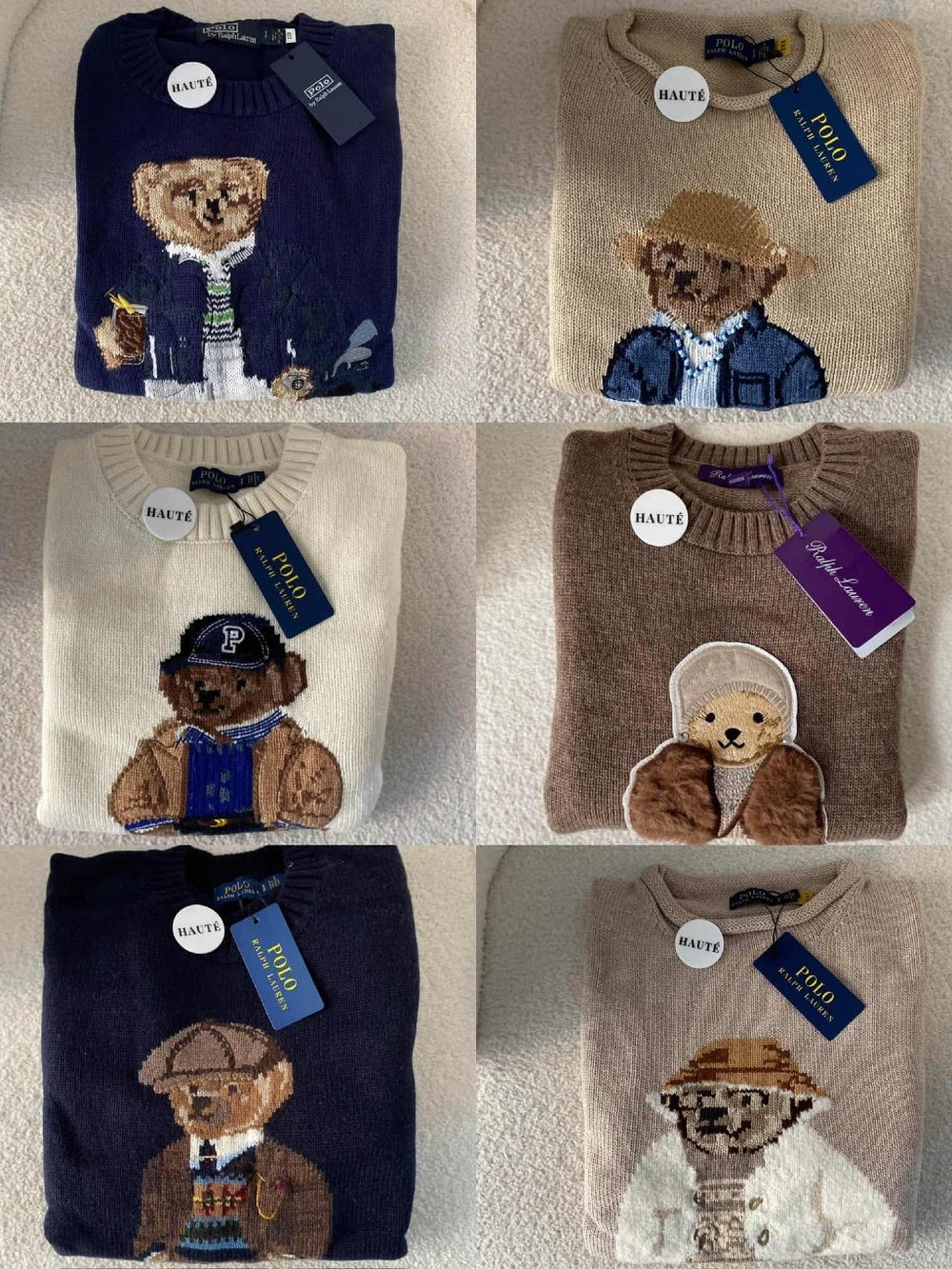 Polo Ralph Lauren Iconic Bear Wool Sweater | Knitwear Oversized Fit Women / Wanita - Ready Stock
