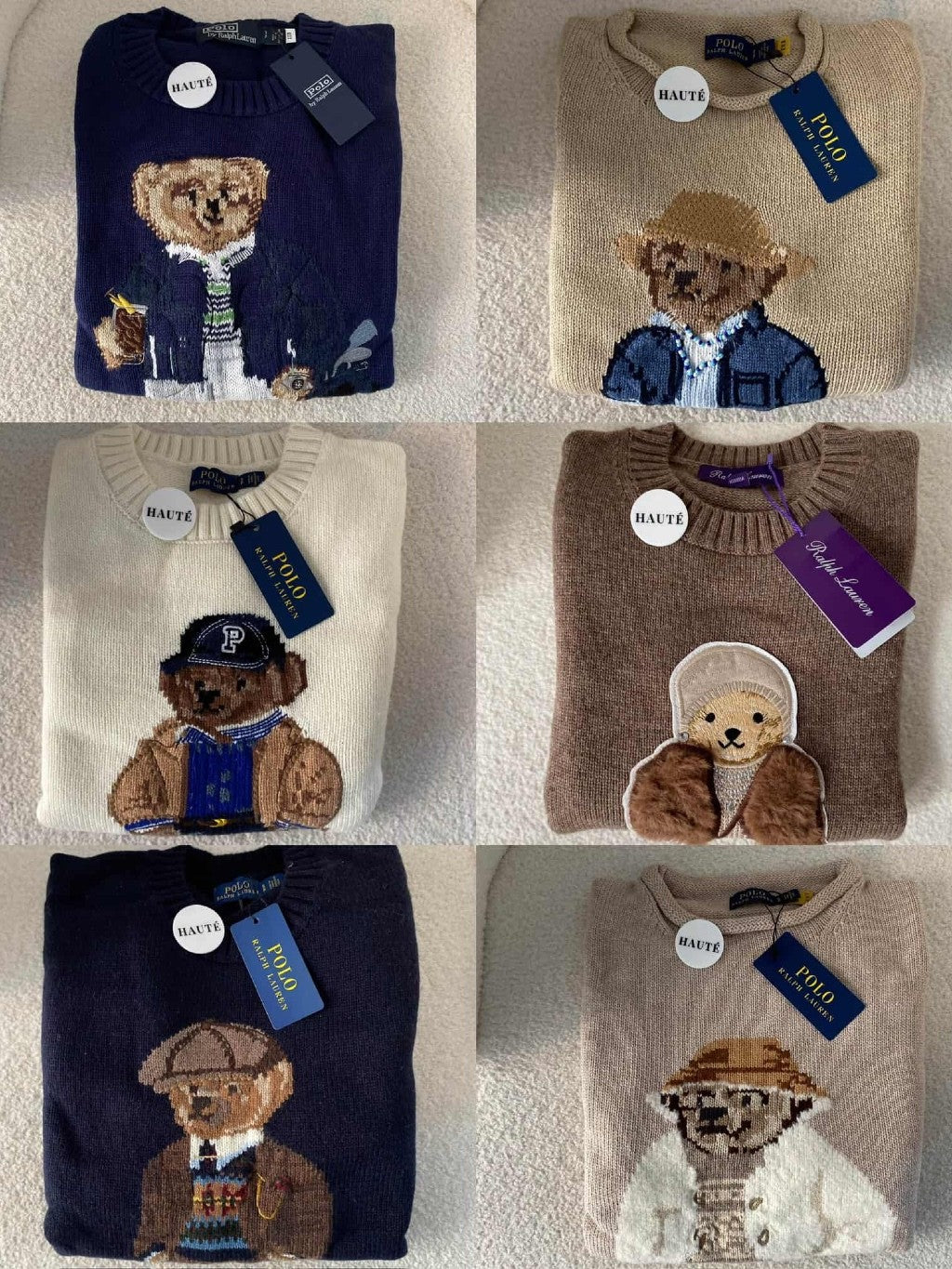 Polo Ralph Lauren Iconic Bear Wool Sweater | Knitwear Oversized Fit Women / Wanita - Ready Stock