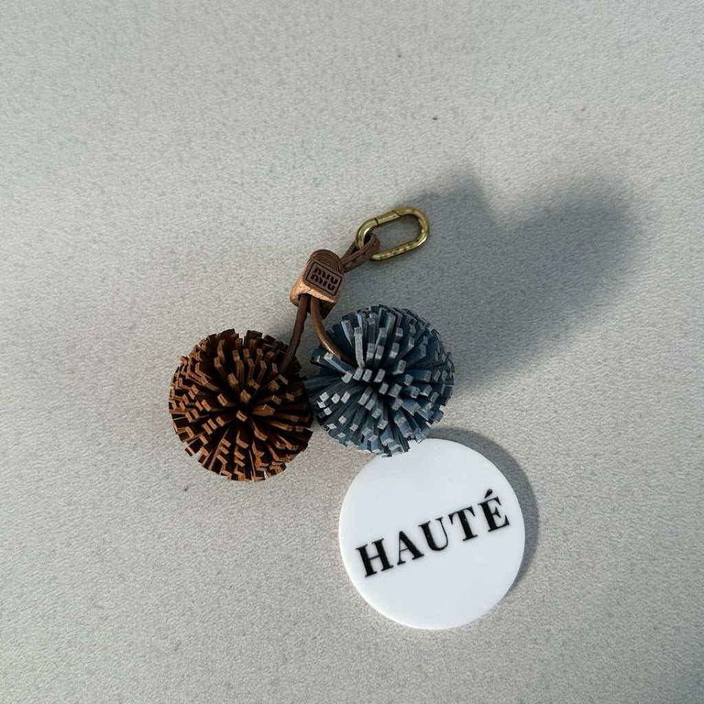 Miu Miu Leather Micro Trick Charm and Brooch | Aksesoris Tas dan Sepatu Wanita Branded Stylish